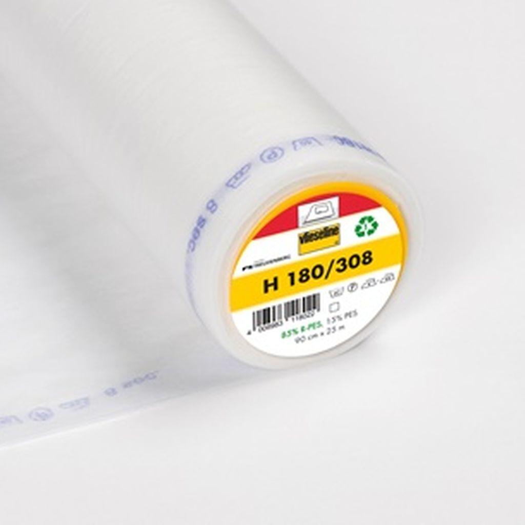 Bügelvlies H180 sehr leichte Vlieseinlage weiß